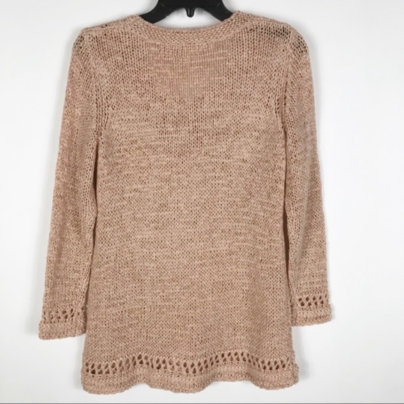 Soft Surroundings Peach Chunky Knit Tunic … - Picture 7 of 8